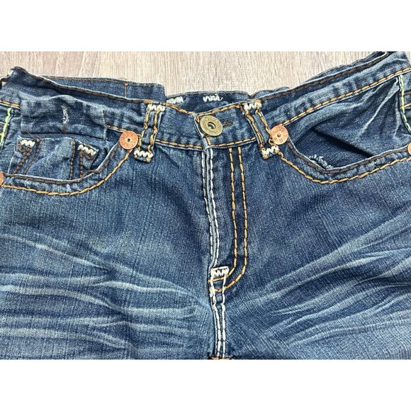 True Religion Ricky Jeans Men's Size 36 Super Straight Leg Outdoor Denim Blue - Picture 2 of 7